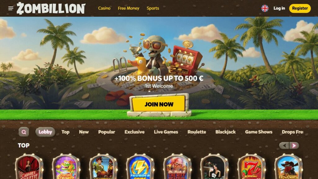 zombillion goksite homepage